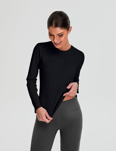 BMJL Womens Long Sleeve Dorts Tops Soft Prockout مع شبك in Saudi Arabia