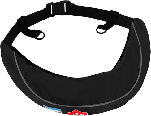 Automatic Inflatable Belt Pack Water Sports Lifjacket Waist Belt PFD for SUP Paddleboarding Fishing Boating Kayaking（fit 80-330 lbs） in Kuwait