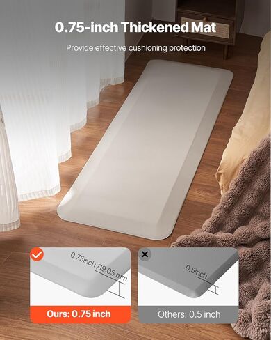 حصيرة سقوط فيفور للمسنين ، وسادة الوقاية من السقوط سميكة بحجم 1 بوصة مع حافة مشطوفة ، حصيرة أرضية سرير مضادة للانزلاق لكبار السن ، والمعاقين ، والمرضى (24 × 70 بوصة) in Kuwait