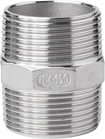 Male Straight Joint Nipple Pipe Connection 304 fittings Stainless Steel threaded 1/2" 1/8" 1/4" 3/8' pipe connector(Female threaded,1/8") in Saudi Arabia
