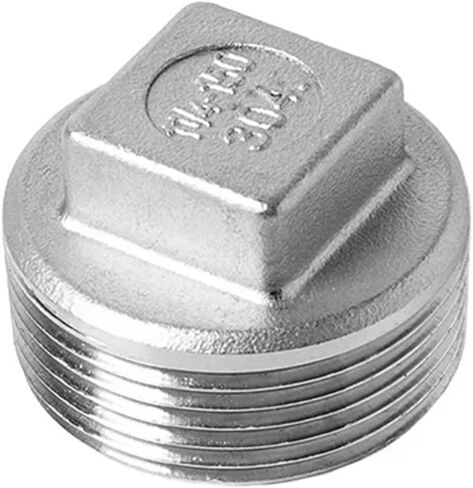 Male Straight Joint Nipple Pipe Connection 304 fittings Stainless Steel threaded 1/2" 1/8" 1/4" 3/8' pipe connector(Female threaded,1/8") in Saudi Arabia