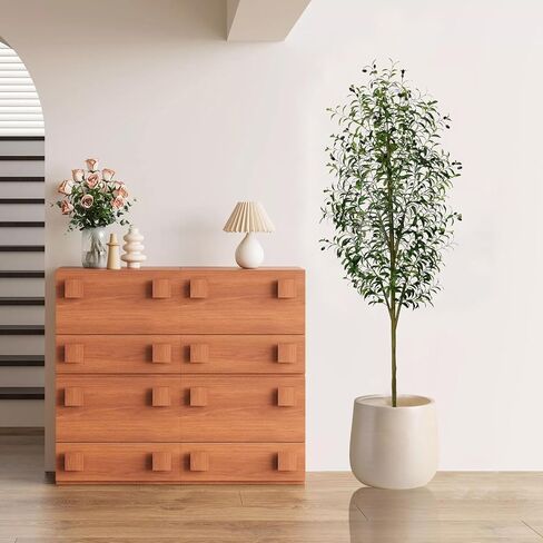 7FT Artificial Olive Tree – Realistic Faux Plant with Natural Trunk, Silk Leaves & Fruits，Tall Faux Silk Plant for Home Office Decor Indoor Fake Potted Tree in Saudi Arabia