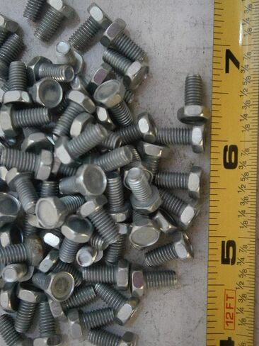 New Pack of Hex Cap Screws 10/32 x 3/8 Indented Steel Zinc Plated Lot of 100#2777 Multi-Purpose Comprehensive Hardware Fastener Assortment Kit WnyNEH06625 in Saudi Arabia