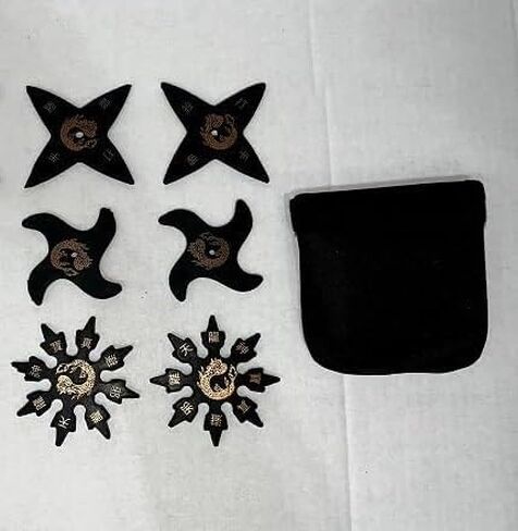 Warrior Safety Soft Rubber Stars for Throwing Set of 6 with a Carry Case in Saudi Arabia