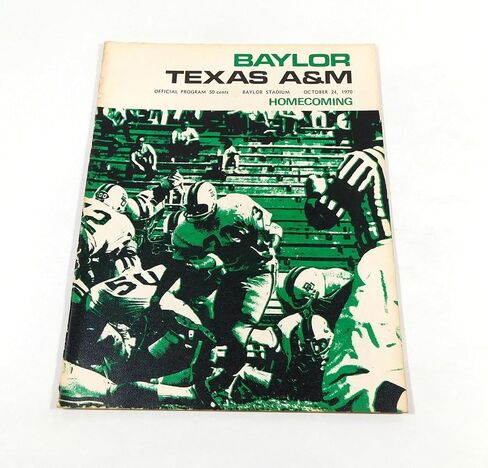 1970 Texas A&M في برنامج Baylor College لكرة القدم 10-24-70-برامج الكلية in Saudi Arabia