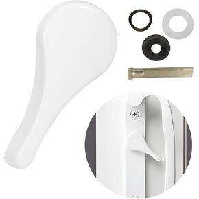 Metal Sliding Door Latch Lever, Replacement Parts for Jeld Wen Sliding Door Handle, 1-3/8 inch Pin, for Patio Door Parts Replacement, White in Saudi Arabia