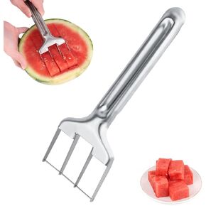 BOXOB Watermelon Cutter Slicer, Stainless Steel Watermelon Cutting Tool Portable Fruit Cutter for Melon Mango Home Kitchen Gadget Camping Party in Saudi Arabia