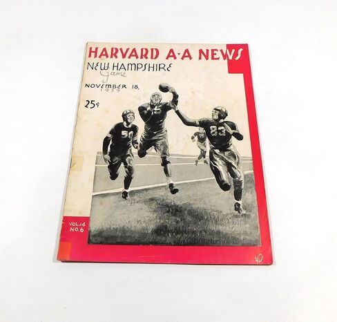 1939 New Hampshire at Harvard College Football Program 11-18-39 - College Programs in Saudi Arabia