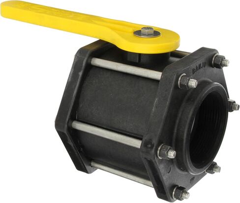 Banjo V300FP Polypropylene Ball Valve, Three Piece, Full Port, 3" NPT Female in Saudi Arabia