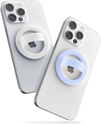 Encased Magnetic Loop Grip Phone Holder (Compatible with MagSafe) Silicone Finger Rings for iPhone (2-Pack, Sparkle & Gradient Dream) in Saudi Arabia