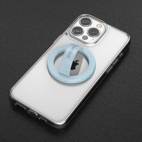 Encased Magnetic Loop Grip Phone Holder (Compatible with MagSafe) Silicone Finger Rings for iPhone (2-Pack, Sparkle & Gradient Dream) in Saudi Arabia