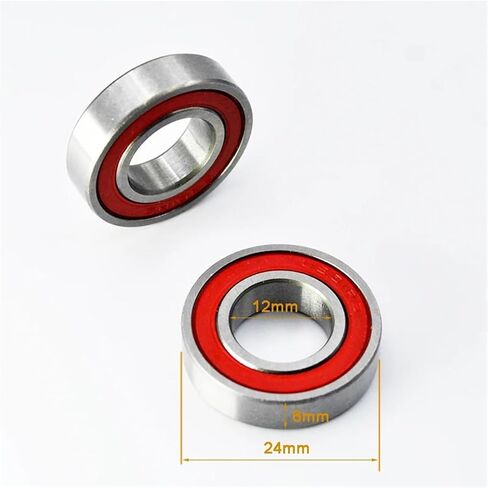 2/10pcs السيراميك الهجين 6901 2RS تحمل 12x24x6mm 6901rs نيتريد 12 مم محامل الكرة الداخلية (10pcs) in Saudi Arabia