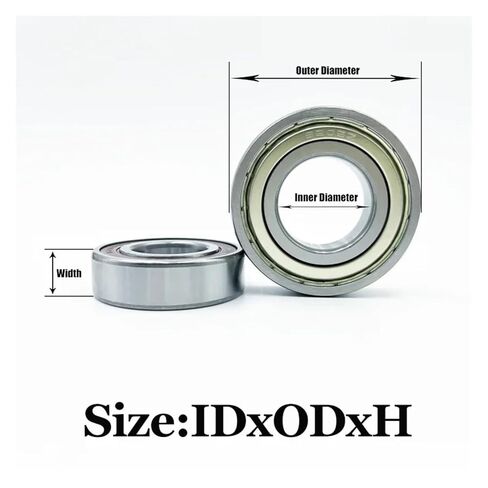 محمل كرة أخدود عميق 6200 6201 6202 6203 6204 6206 6206 6207 DDU ZZ RS 2RS ذات سرعة عالية من الصلب الصلب المعدني المنخفض الضوضاء (الختم المعدني (ZZ) ، 6201 ID12X32X10MM) in Kuwait