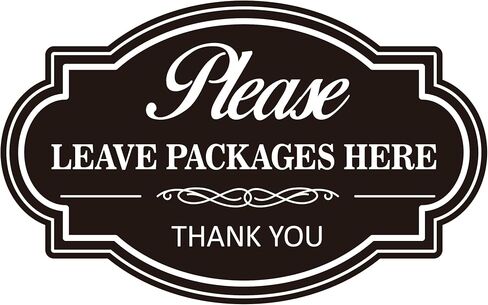 Please Leave Packages and Deliveries Here Sign Sticker，Self-Adhesive Waterproof Vinyl Delivery Signs for Packages, Place Packages Here for Home，Office，Shop，Box, Door（11.6" x 7.8 "） in Saudi Arabia