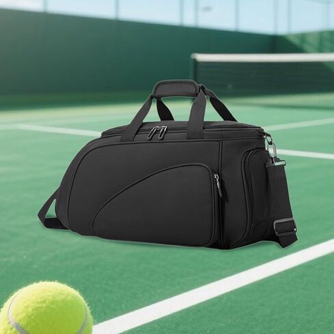 Table Tennis Training Bag Sports Gym Bag Partitioned Storage Crossbody Tote Ping Pong Equipment Carrier for Ping Pong Paddles in Kuwait
