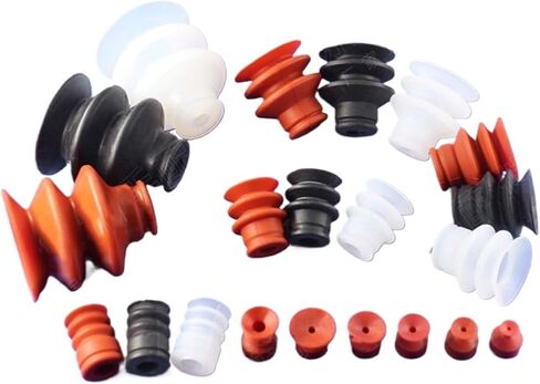1Pcs SATR Pneumatic Manipulator Accessories Three-Layer Silicone Suction Nozzle SR-20 SR-25-3 Vacuum Suction Cup for Injection(SR40Red,Three-Layer) in Saudi Arabia