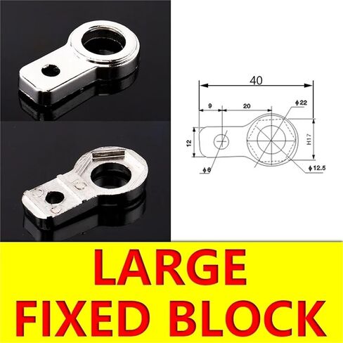 5Pcs Manipulator Accessories Fixture Connection Block Hardware Fixing Block Single and Double Hole Nut Suction Cup Bracket(M5 1-Hole nut) in Saudi Arabia