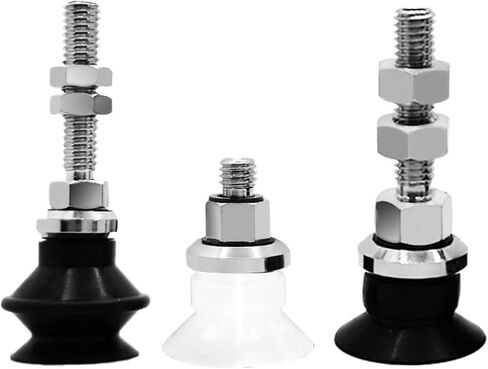 1Pcs ZPT16BN/BS/CN/CS/UN/US-A5/A6/H5 M5 Thread Soft Flat NBR Industrial Pneumatic Silicone Vacuum Suction Cup(AL121808F-04a/RG+Two Lights) in Saudi Arabia