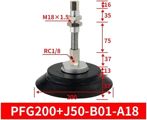 1pcs 200mm 250mm PFG200+J25/J50/J75-B01-A22 PFG250+J25/J50/J75-B01-A22 مجموعة شفطات الفراغ الثقيلة (PFG200J25B01A22) in Kuwait