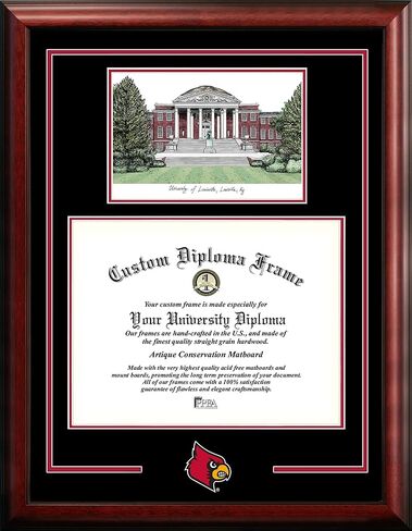 Campus Images University of Louisville Cardinals 17w x 14h Spirit Graduate Diploma Frame in Saudi Arabia
