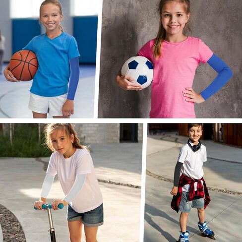 3 Pairs Arm Sleeves for Men Women Youth Compression Arm Sleeve Youth Sun Protection Sleeves Arm Sleeve Cover for Basketball Football Baseball Cooling Sports in Saudi Arabia
