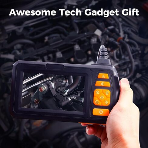 توضيح Borescope ، كاميرا المنظار الصناعي مع الضوء ، الكاميرا التفتيش Borescope مع شاشة IPS 4.3 "، 8 مصابيح LED قابلة للتعديل ، IP67 مقاوم للماء CAM CAM الأفعى للميكانيكا للميكانيكا in Saudi Arabia