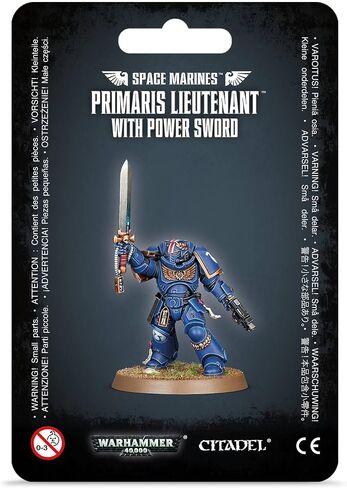 Warhammer 40K Space Marine Primaris ملازم أول مع سيف السلطة in Saudi Arabia