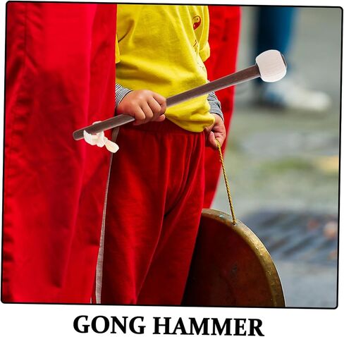 Bestonzon en Gong Hammer Gong Malwet Wood Handle Tip Precision Tip for Xylophone Gongs Resable Bulk Portable الصينية ماليت in Saudi Arabia
