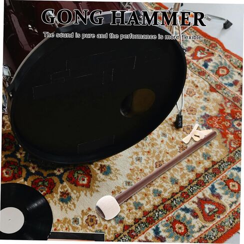 Bestonzon en Gong Hammer Gong Malwet Wood Handle Tip Precision Tip for Xylophone Gongs Resable Bulk Portable الصينية ماليت in Saudi Arabia