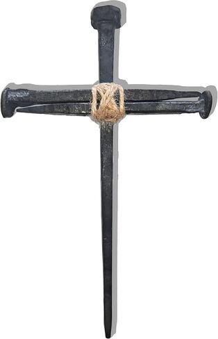 Lemeeoly Jesus Cruncifixion Cross DIY-3pcs ، الأظافر الحديدية ذات الرؤوس المسطحة 8 ، in Saudi Arabia