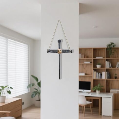 Lemeeoly Jesus Cruncifixion Cross DIY-3pcs ، الأظافر الحديدية ذات الرؤوس المسطحة 8 ، in Saudi Arabia