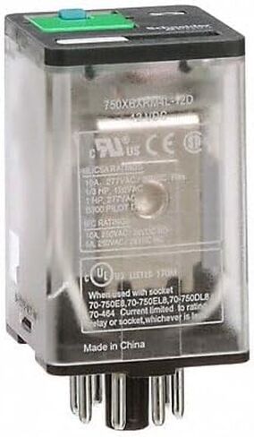 Plug in Relay, 8 Pins, Octal, 12VDC in Saudi Arabia