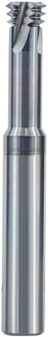 Thread End Mill 3 Flute 60 Degree Tungsten Carbide Router Bit For Metal Aluminum Cutting,M10x1.5xD8x60 in Kuwait