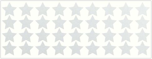 LiteMark Reflective White 1 Inch Stars Sticker Decals for Helmets, Bicycles, Strollers, Wheelchairs and More - Pack of 36 in Saudi Arabia