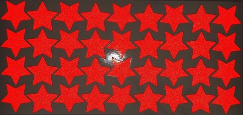 LiteMark Reflective White 1 Inch Stars Sticker Decals for Helmets, Bicycles, Strollers, Wheelchairs and More - Pack of 36 in Saudi Arabia