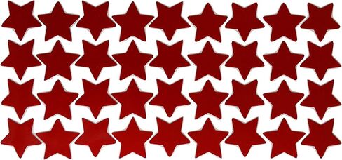 LiteMark Reflective White 1 Inch Stars Sticker Decals for Helmets, Bicycles, Strollers, Wheelchairs and More - Pack of 36 in Saudi Arabia