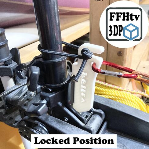 Pull Lock Tether Lever for Kayak Trolling Motors, Compatible with Minn-Kota Endura/Newport Vessels Motors, Lock System for Hands-Free Motor Control – 4.4in x 1.5in x 0.25in in Saudi Arabia