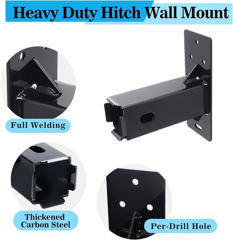 Hitch Wall Mount و Bike و Cargo Rack Grage Organizer ، حاملة شحن ، موسع مستقبلات Hitch ، Max Load 200 رطل in Kuwait
