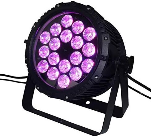 NovaBright NB-098 18x18W RGB TriColor 3in1 LED IP65 DJ Outdoor Professional LED Stage Light Waterproof Die Cast Aluminum Body 15/45 Degree for Disco, Church, Stage Lighting, Wall Washers (25 Degree) in Kuwait