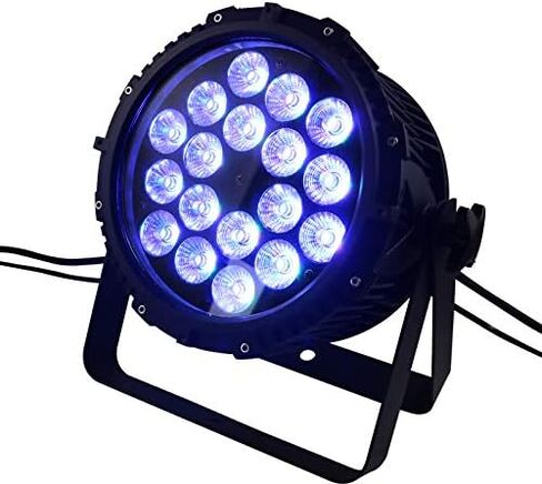 NovaBright NB-098 18x18W RGB TriColor 3in1 LED IP65 DJ Outdoor Professional LED Stage Light Waterproof Die Cast Aluminum Body 15/45 Degree for Disco, Church, Stage Lighting, Wall Washers (25 Degree) in Kuwait