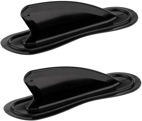 2PCS Surfboard Fin ، زعنفة تتبع Kayak Skeg ، PVC Side Fin ، قوارب الكاياك Skeg تتبع زعنفة لزارع زورق القوارب القابلة للنفخ (أسود) in Saudi Arabia