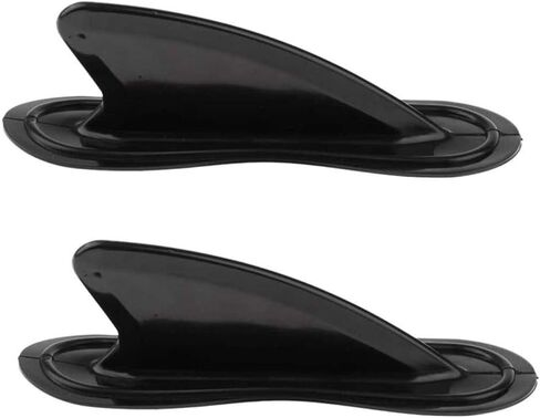 2PCS Surfboard Fin ، زعنفة تتبع Kayak Skeg ، PVC Side Fin ، قوارب الكاياك Skeg تتبع زعنفة لزارع زورق القوارب القابلة للنفخ (أسود) in Saudi Arabia