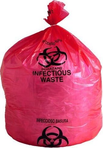 (250) 44 جالون كيس النفايات المعدية /Biohazard 0.5 مل 36 "× 48" 250 /الحالة in Saudi Arabia