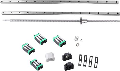 FindMall 2 PCS HGR20-800MM RAIR 1PCS SFU1605 BALLSCREW BF12/BK12 COLLS لـ CNC DIY in Saudi Arabia