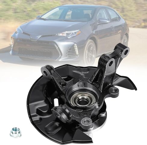 تجميع محور مفصل التوجيه الأمامي وعجلة تويوتا كورولا 2003-2008 L4 1.8L ، جانب الركاب الأيمن ، استبدل LK030 698-388 4321219015 in Kuwait