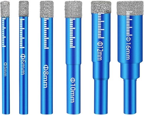 6-16mm Brazed Ceramic Marble Granite Dry Drill Bit Hole Cutter 1Pcs(10mm 1Pcs) in Saudi Arabia