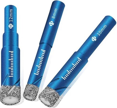 6-16mm Brazed Ceramic Marble Granite Dry Drill Bit Hole Cutter 1Pcs(10mm 1Pcs) in Saudi Arabia