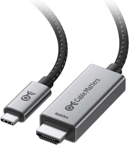 كابل كابل 48 جيجابت في الثانية 8K USB C إلى HDMI 2.1 كابل لنظام التشغيل MacOs ، و Windows - 6 قدم ، يدعم 4K@240Hz و 8K@60Hz مع HDR ، Thunderbolt 4 إلى HDMI 2.1 كابل ، متوافق مع Thunderbolt 5 أجهزة الكمبيوتر المحمولة in Saudi Arabia