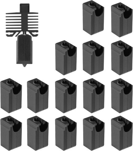 15pcs Silicone Socks for Bambu Lab, High Temp Resistant Nozzle Cover Heater Block Protective Sleeve 3D Printer Accessories Compatible with Bambu Lab X1 X1C P1P P1S X13D in Saudi Arabia