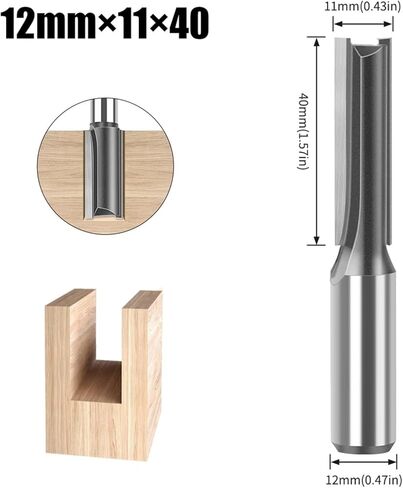 12mm Handle 11-22mm Diameter Length 40mm Drill Bit Slotting Milling Cutter 1pcs(12x22x40mm) in Saudi Arabia